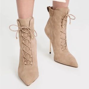 Good American Scandal high heel booties